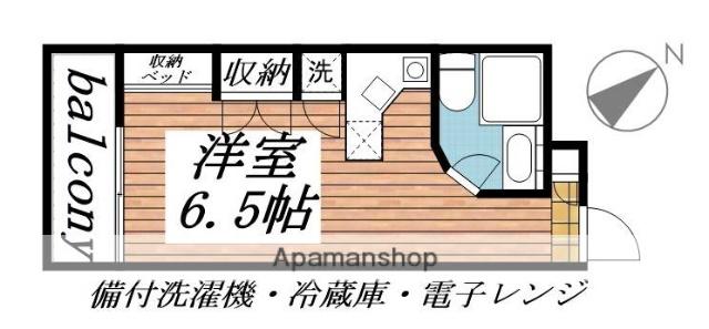 ラ・パルフェ・ド・セヴェールNO4(1K/2階)の間取り写真