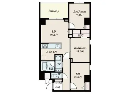 S-RESIDENCE大森BRESA(2SLDK/5階)の間取り写真
