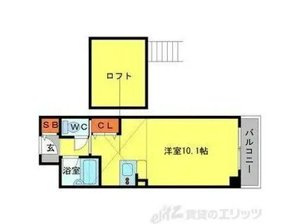 グリーンハイツ豊川I(1K/3階)の間取り写真