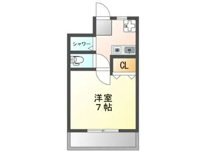 ナンノ第12号館(1K/3階)の間取り写真