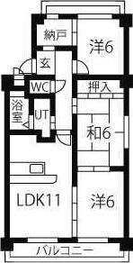 ファミール小幡(3SLDK/3階)の間取り写真
