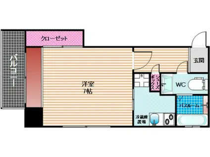 エステートモア高宮通(1K/10階)の間取り写真