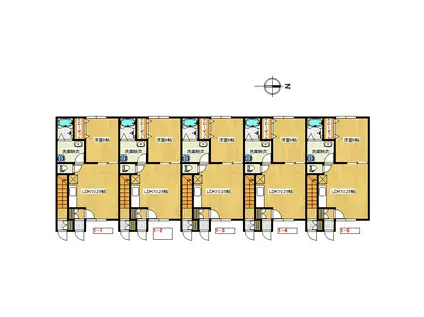 ジャルダン宝田A棟(1LDK/1階)の間取り写真