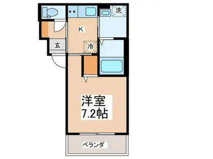 パインコート鶴見(1K/3階)の間取り写真