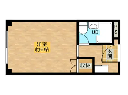 メゾンモアー(1K/3階)の間取り写真