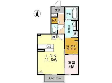 グランエトワール メゾン(1LDK/1階)の間取り写真