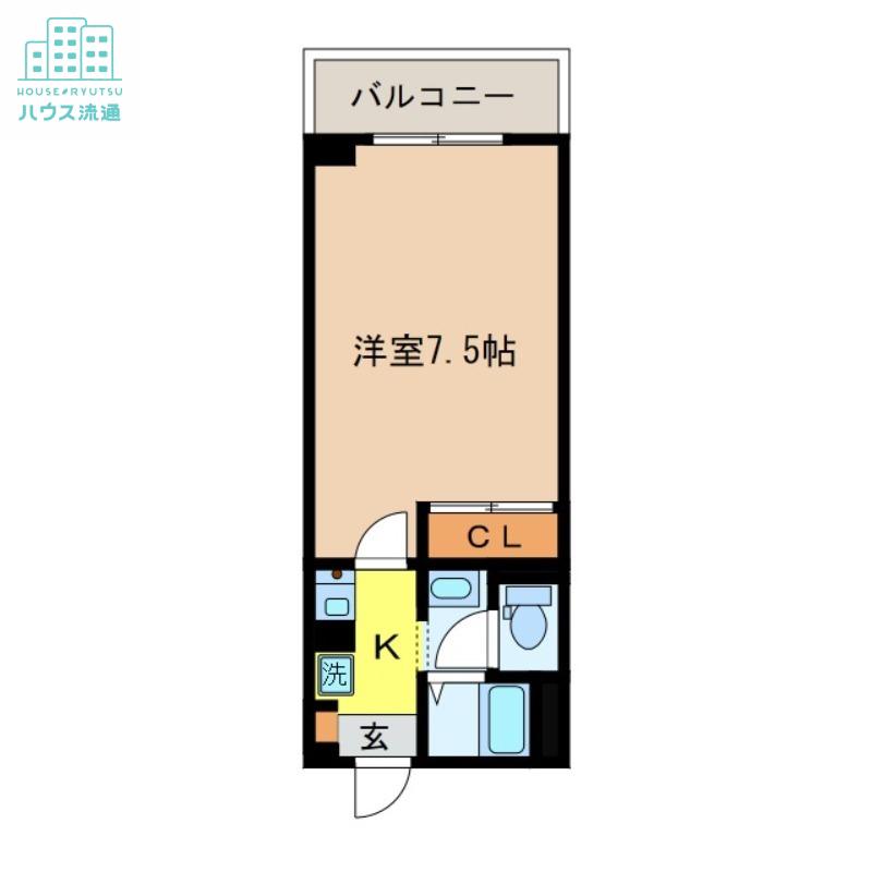 フェアリーハイツ ワルツの森(1K/2階)の間取り写真