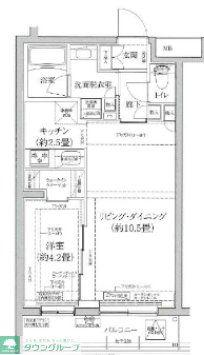 アイルプレミアム東京上石神井(1LDK/1階)の間取り写真