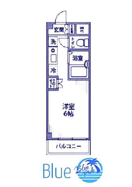 ライフピアモア大船(1K/2階)の間取り写真