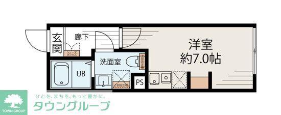S-TERRACE 元住吉(ワンルーム/4階)の間取り写真