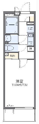 レオネクストみやび大宮(1K/3階)の間取り写真