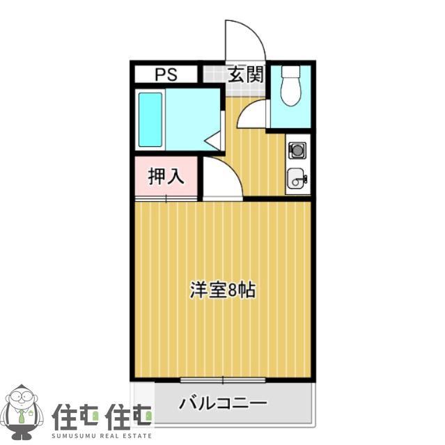 エトワール栄(1K/1階)の間取り写真
