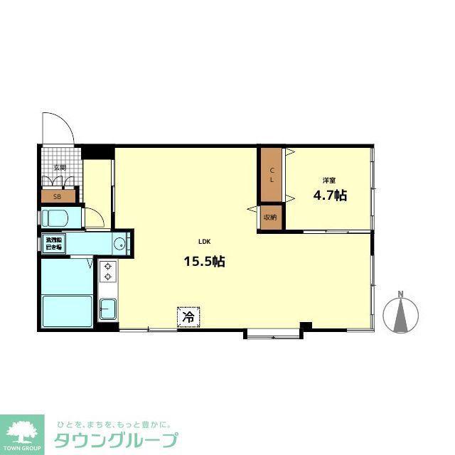 アクセス阿佐ヶ谷(1LDK/2階)の間取り写真