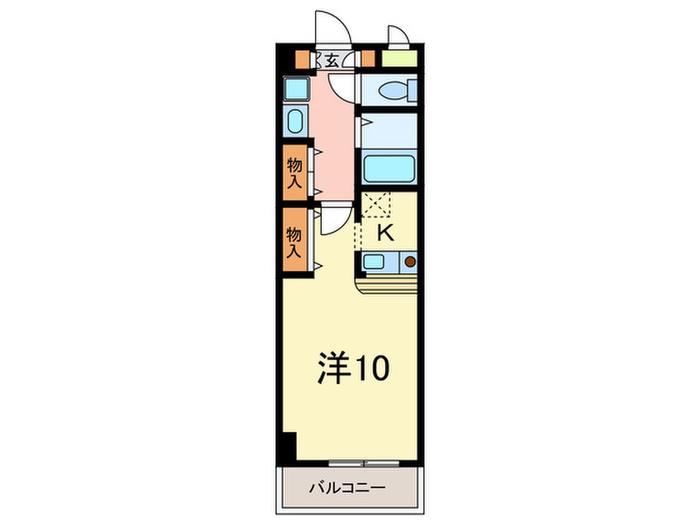 ブラウンズ本山(1K/5階)の間取り写真