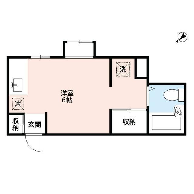 ワイズピア(ワンルーム/2階)の間取り写真