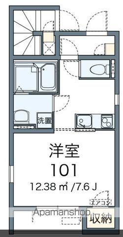 クレイノセレネ(ワンルーム/1階)の間取り写真
