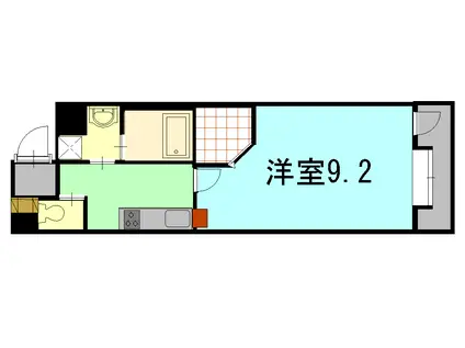 SEVEN COURT(1K/5階)の間取り写真