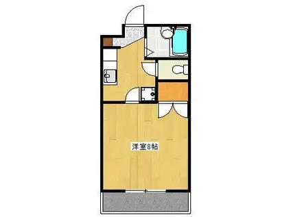 ロフティ三軒町(1K/5階)の間取り写真