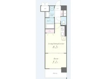 パインリッチ(1LDK/1階)の間取り写真