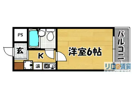 ICHIEI上新庄(1K/6階)の間取り写真