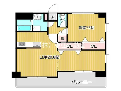 グリーンヒルズ菊陽(2LDK/1階)の間取り写真