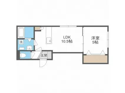 THE RESIDENCE ザレジデンス(1LDK/1階)の間取り写真