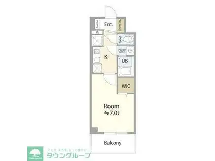 エスリード金山ル・グラン(1K/12階)の間取り写真