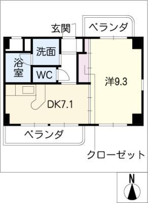TS IORI(1DK/5階)の間取り写真