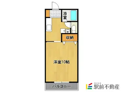 シャトルS&S(1K/4階)の間取り写真