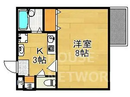 グランデヴェラ(1K/5階)の間取り写真