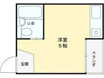 トマトハイツ菱屋西(ワンルーム/2階)の間取り写真