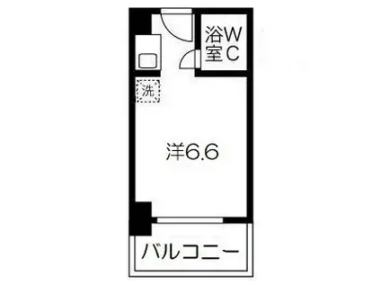 カサベラ神戸(ワンルーム/9階)の間取り写真