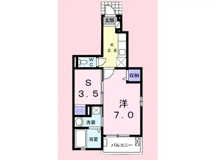 イ・グレック・メゾン(1SK/1階)の間取り写真