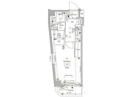 アークマーク代田橋(1K/2階)の間取り写真