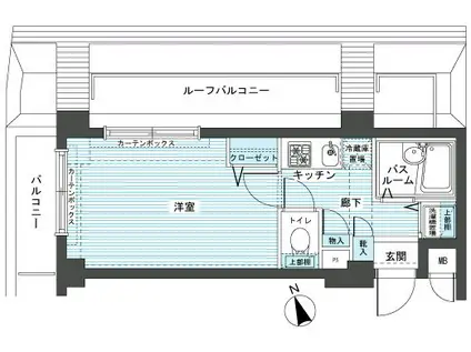 フェニックス新江古田(1K/6階)の間取り写真