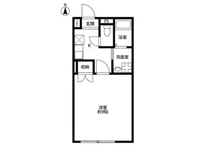 PLAISIRT・YプレジールT・Y(1K/2階)の間取り写真