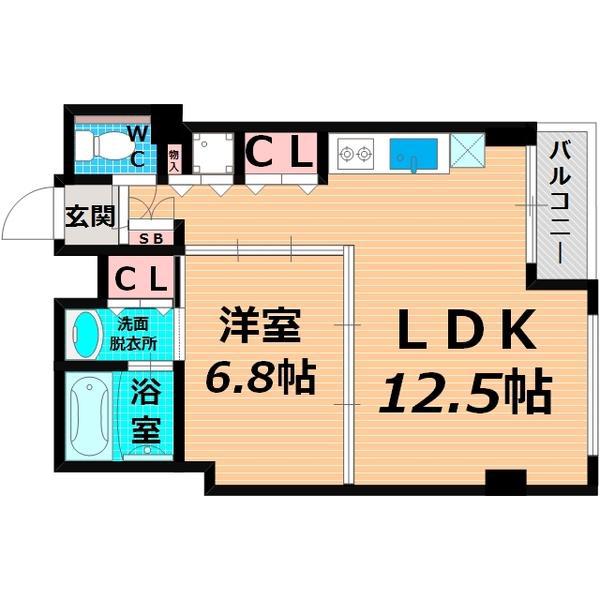 MFLATS(1LDK/5階)の間取り写真