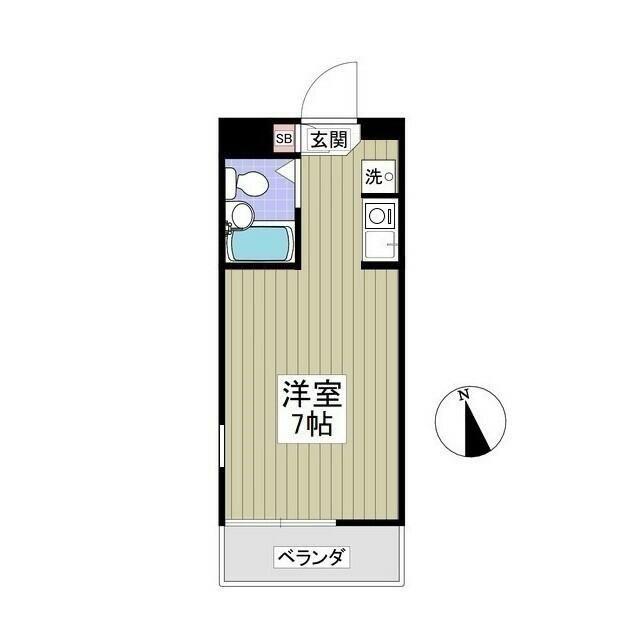コピ坂戸II(ワンルーム/2階)の間取り写真