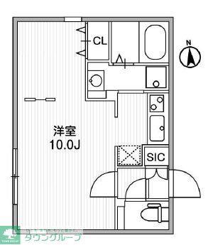 MODULOR江古田(ワンルーム/1階)の間取り写真