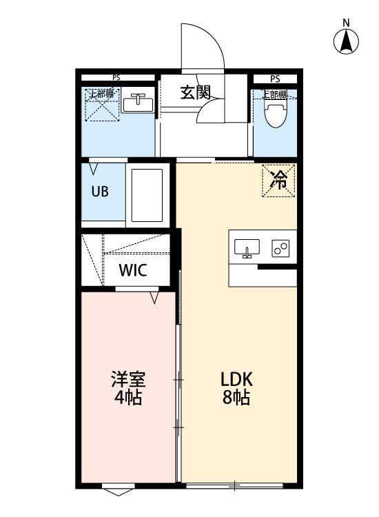 AVALON 三ノ輪(1LDK/1階)の間取り写真