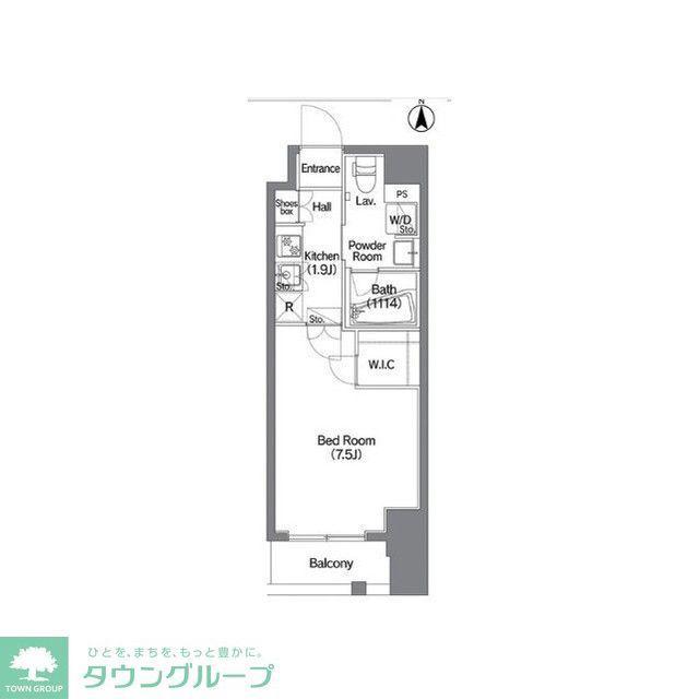 コンフォリア錦糸町DEUX(1K/8階)の間取り写真