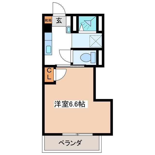 マンション ストリーム(1K/3階)の間取り写真