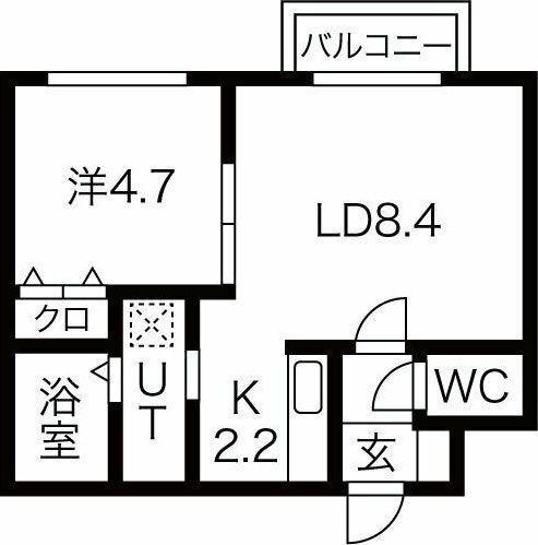 MTガーデン山の手(1LDK/3階)の間取り写真