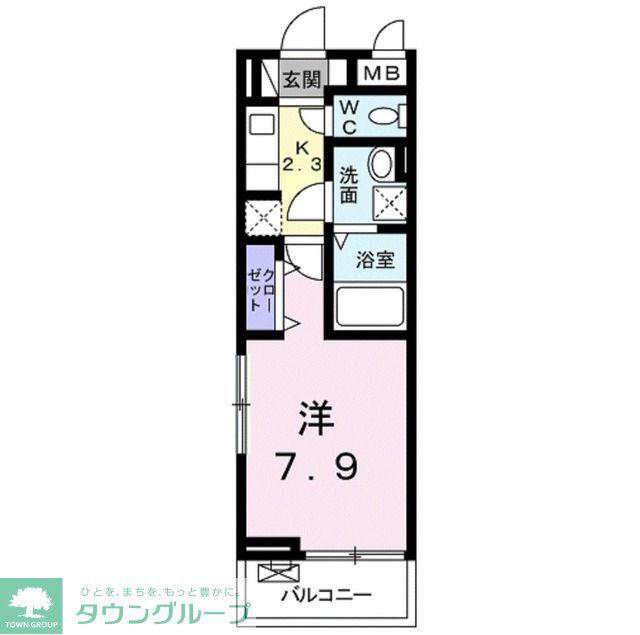ピアブリーゼ神明(1K/3階)の間取り写真