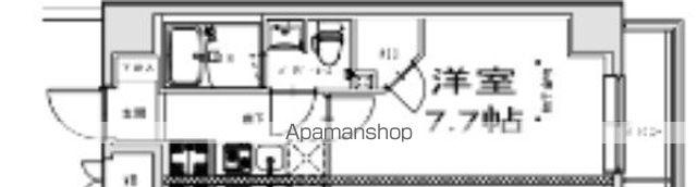 S-RESIDENCE王子TERCERA(1K/7階)の間取り写真