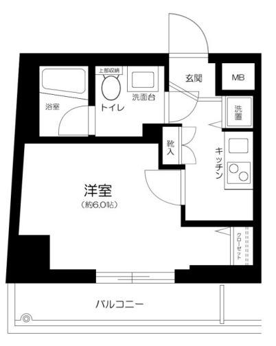 AZEST西巣鴨(1K/11階)の間取り写真