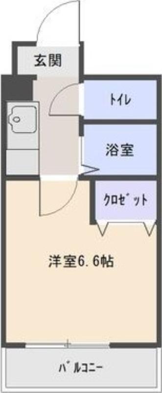 LIFE壱番館(1K/2階)の間取り写真