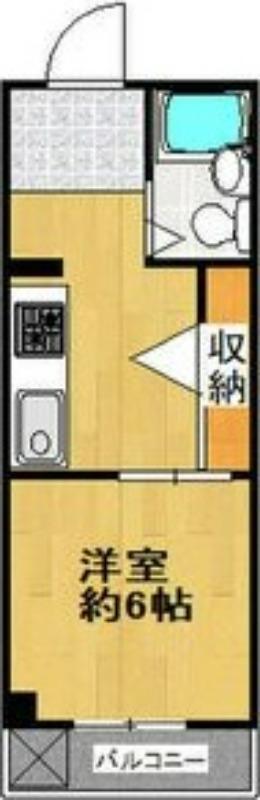 ウェザーフィールド(1K/3階)の間取り写真