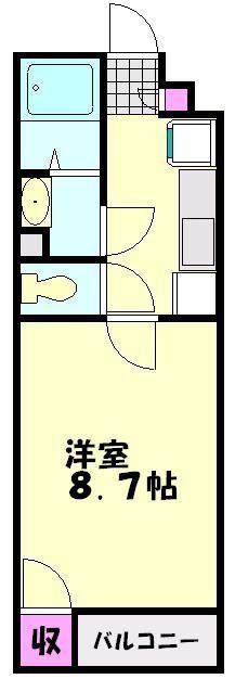 レオネクストグランツ(1K/1階)の間取り写真