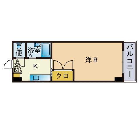 OAK VILLA HAKATA イーストⅡ(1K/4階)の間取り写真